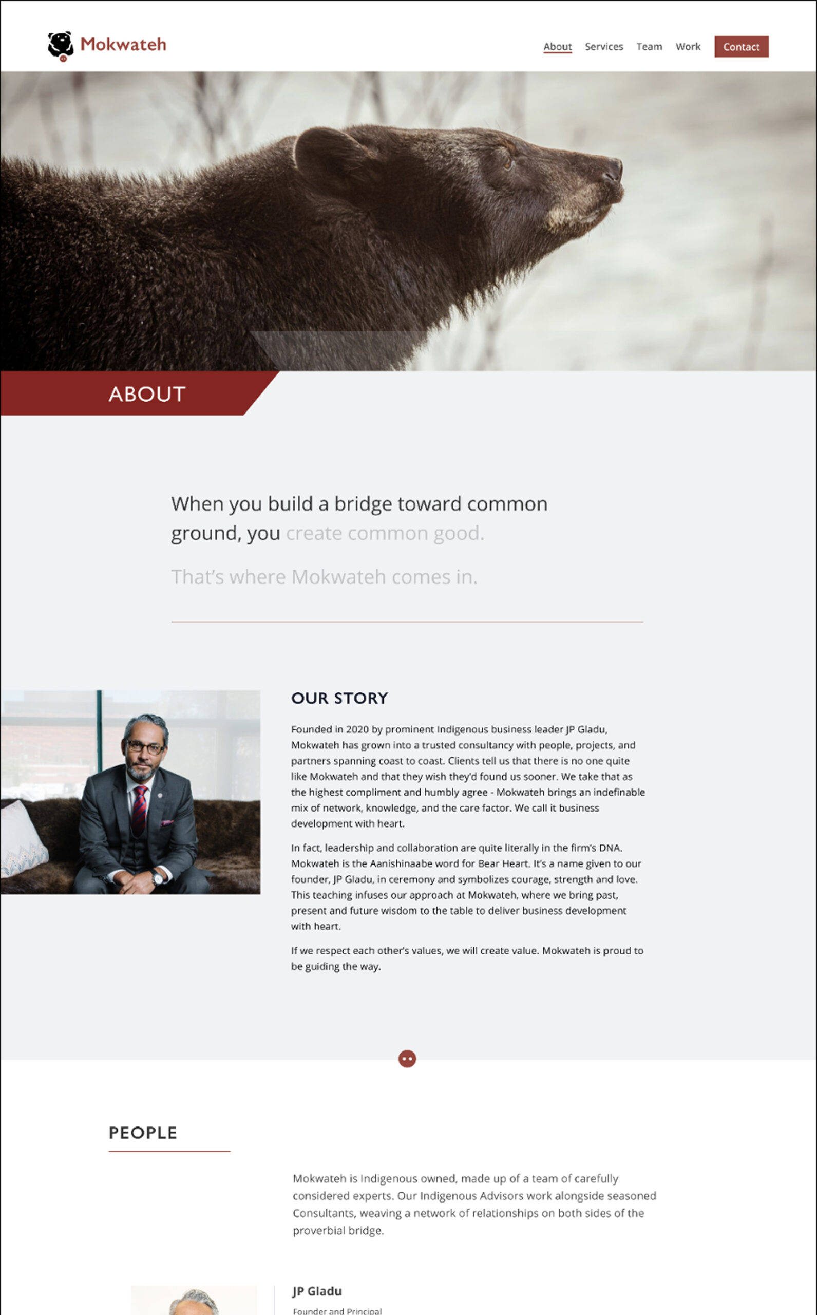 Indigenous consultants about page