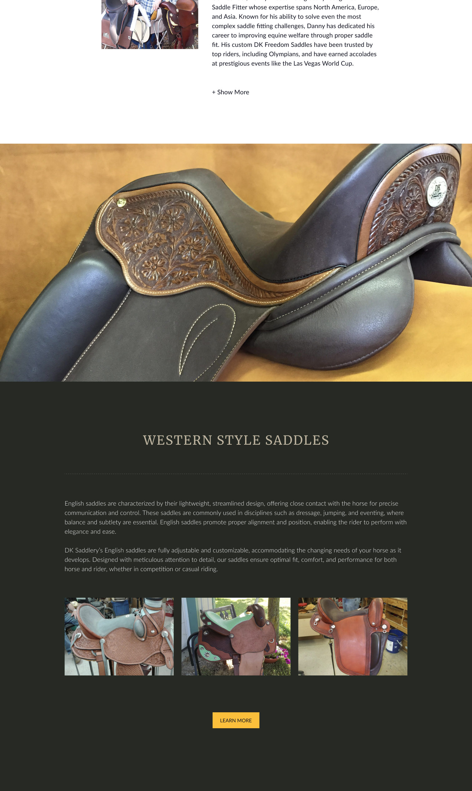 western saddles section