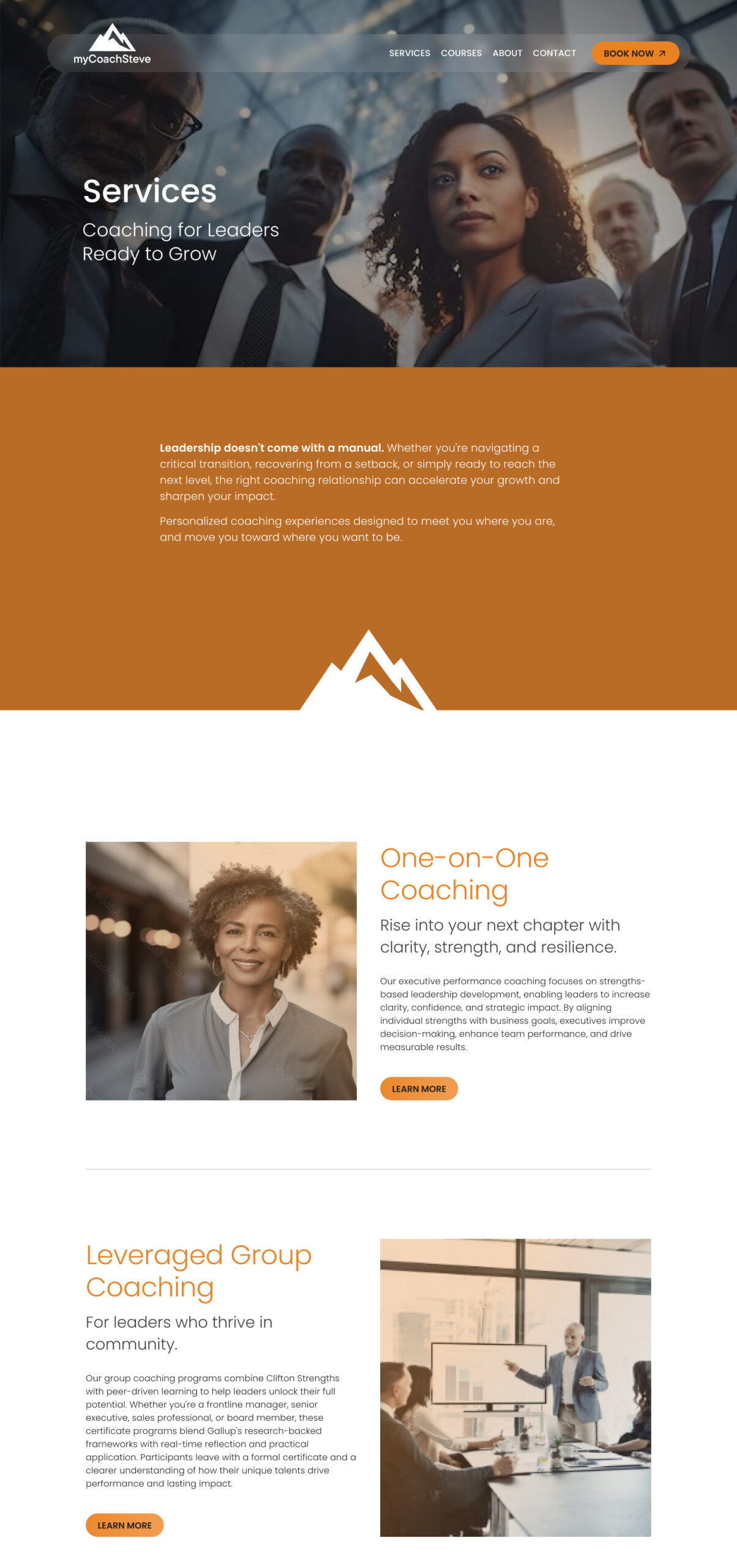business coach services page