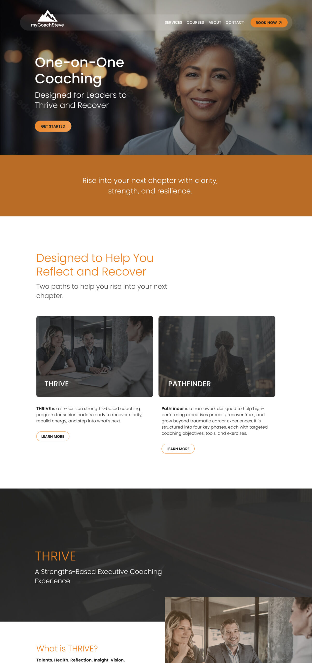 business coach coaching page